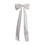 Velvet Christmas Bow White 71x20in 2