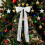 Velvet Christmas Bow White 71x20in 4