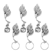 Hair Jewelry Rings for Braids Metal Charms 6 Pieces