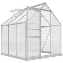 190 x 190cm Walk-In Polycarbonate Greenhouse