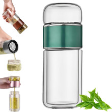Tryteava Glass Tea Infuser 420ml 3-in-1 Smart Brewer