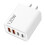 120W White GaN Charger 2x USB-C 2x USB-A 1
