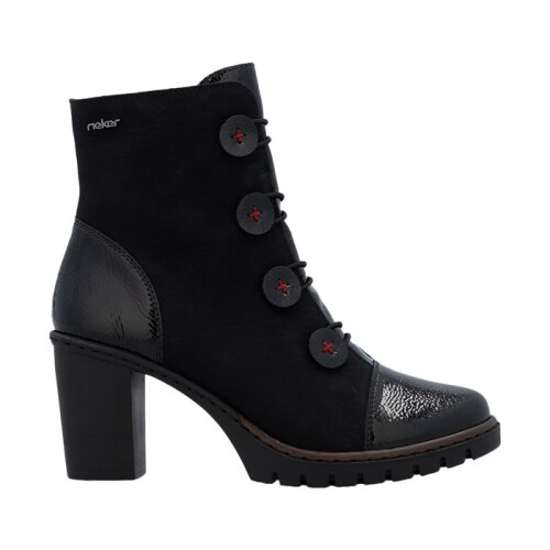 Rieker Bottine Talon à Elastique Et Zip Rieker Nabukino - Noir 1