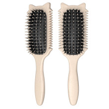 Curl Defining Brush for Curly Hair Green Cat-Head Design