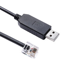 USB RS232/RS485 Seriell zu RJ12 6P6C Firmware-Upgrade-Kabel für Download und Kommunikation 1m A