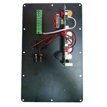 9V Digital Stereo Förstärkarbräda Mikrofon Karaoke Förstärkare 15w+15w för 6-8 Tum Högtalare 7.4V Batteri
