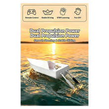 Boat Toy Remote Control Paper Boat Kit Diy Electric Paper Boat Toy High-Powered Outdoor Electric Toy Boats for Beginners