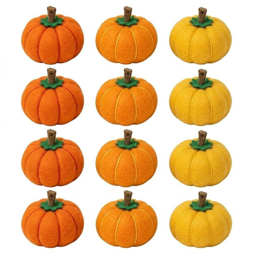 12 Pcs 5.5cm Thanksgiving   Pumpkins Fall  Decoration Pumpkins Decor Fall Decorations for Home A 1