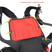 4pcs Diving Backplate Harness Soft Pad Fixed Screw Bolts and Nuts for Backplate Scuba Diving BCD Accessories