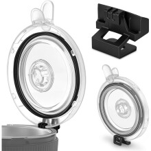Lid & Holder Set Compatible with TM7, Dishwasher-Safe Transparent Lid with Holder,Mixing Bowl Lid with Viewing Window