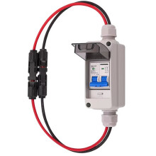PV Disconnect Box with 600V 63A MCB IP65 HT 2Ways Waterproof Box Solar Photovoltaic PV Combiner Box