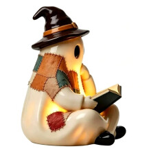 Cute Halloween Statue Reading Lamp Design,3D Night Light, Gift, Desktop Decoration, Cartoon Resin Sculpture B