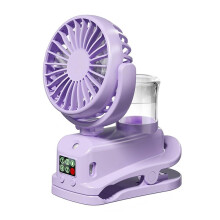 Rechargeable Clip Fan with Sprays - Multi-Functional Desktop Cooling Fan for Home, Dormitory & Outdoor Use