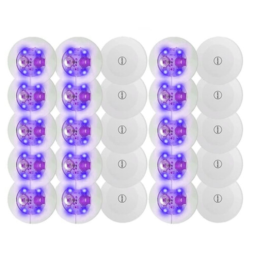 25pcs LED Coaster Light  Coasters LED Bottle Light Bottle Glorifier LED Stickers Coaster Light  for Drinks Purples