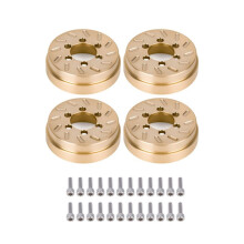4Pcs 62g Brass Internal Wheel Weights for 1.9"/2.2" Rims, Compatible with SCX10 TRX4 TRX6 1/10 RC Crawler Upgrade