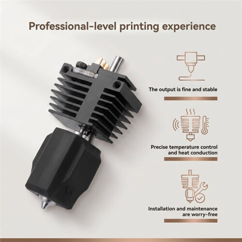 Hotend Kit for Flashforge Creator 5/5 Pro,Quick Swap Integrated Nozzle Replacement 3D Printer Parts 0.6mm