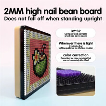 Electronic Fuse Beads Boards Pegboard APP Control LED DIY Melting Beads Kit Art Gift 32x32