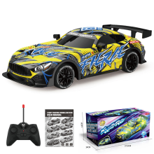 RC Drift Car for Kids 1/18 Scale with Lights and Dual Tires