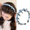 Rhinestone Headband with Teeth Women Reversible High 1
