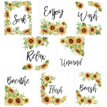 Sunflower Posters for Bathroom Bedroom Living Room Decor 8