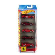 Hot Wheels Ferrari 5-Car Pack 1:64 Diecast JLN11