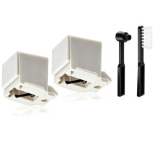 2-Pack ATN3600L-ATN3600LC Diamant Skivspelarnål, Nålbyte Stylus med Borste, för AT-LP60, AT-LP60X