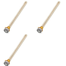 3PCS Duurzame Vervangende Geur Olielamp Lont Katalytische Brander Diffuser Aromatherapie 14.4Cm Goud + Beige