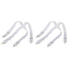2X Verstelbare Parade Marching Bass Drum Schouderriem-Sling Nylon Riem Metalen Clip