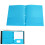 Heavy Duty Plastic File Folders Letter Size 3-Hole Punched 4