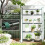 Four-Tier Mini Greenhouse - Green/White 7