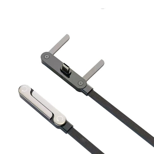 240W 2 in 1 Type C to Type C Fast Charging Foldable Bracket Data Cable Holder Charging Wire for IOS 18 17 16