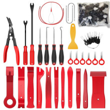 140Pcs Car Trim Removal Tool Kit, Auto Terminal Removal Key & Stereo Removal Tools for Upholstery Repair