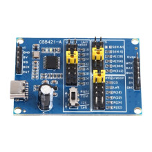 CS8421 I2S IIS Sample Rate Converter Board 3-Wire to 4-Wire with MCLK Master Slave Digital Audio Interface Board