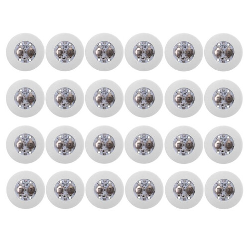 24PCS LED Coaster Light  Coaster LED Bottle Light LED Sticker Coaster Discs Light  for Flash Light  Cup