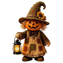 Décorations de Monstre en Bois pour Halloween, Décor de Table Rustique Fait Main, Cadeau pour les Amateurs de Décor de Maison E