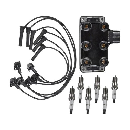FD480+26686+41-962 Ignition Coil Ignition Wire  Set for  Explorer V6 4.0L Mustang