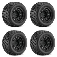 Neumáticos de Reemplazo para Ruedas de Buggy RC Todo Terreno para 1/14 1/16 para MJX RC Camión Monstruo para ARRMA Kraton para Negro
