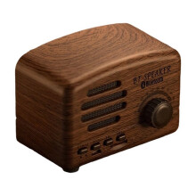 Altoparlante Retro Compatibile 5.0 In Legno Stile Classico Vintage con Volume Elevato e Suono Potente FM