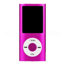 Tragbarer Multifunktionaler MP3-Musikplayer mit Kopfhörern, 1,8 Zoll LCD-Bildschirm, 32 GB Digitaler Audioplayer, Rosa