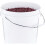5-Gallon Round Multipurpose Bucket White Plastic Set of 2 Comfortable-Grip Handle, Stackable Design, Easy to Clean 4