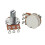 15mm Axel Full-Size/ Gitarr Potentiometer för Elgitarr och Bas, A500K Volym Ton Potentiometer B 1