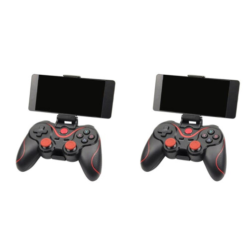 2X Controller di Gioco con Joystick Wireless Android Gamepad T3 X3 Joystick  BT3.0 per Supporto TV per Telefono Cellulare