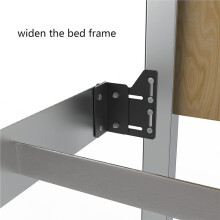 2pcs Bed Frame Brackets Adapter for Headboard Extra Heavy Duty Bed Modification Plate with Hardware