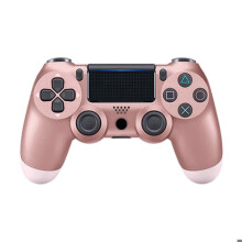 Wireless Bluetooth Game Controller with Dual Analog Sticks for Console 4, Rose Gold Advanced Ergonomic Design