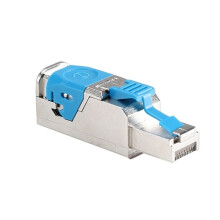 RJ45-Stecker 5G Geschützte Werkzeugfreie RJ45-Stecker Kein Crimp-Ethernet-Kristallkopf STP-Netzwerkstecker CAT7
