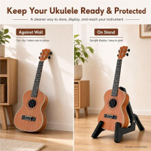 Adjustable Folding Ukulele Stand Electric Guitar Stand Portable Musical Rack Holder Guitar Part