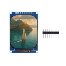 Módulo de Display LCD TFT de 2,01 Polegadas JD9853 Driver IC Resolução 240x296 Tela LCD Colorida de 8 Pinos SPI para Projeto DIY