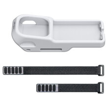 AMAGISN Custodia di Protezione In Silicone per Montaggio al Polso con Cinturino per Monitor Della Fotocamera per Ultra Grigio Bianco