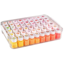 Large Capacity Bean Storage Box DIY Assembly Storage Box for Beans 54 Colors Storage Bottle Set Modern Simple Style