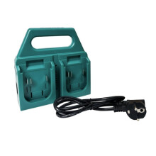 Batterieladegerät mit Tragbarer Halterung - All-in-One-Lösung für 18V-21V EU-Stecker